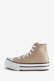Converse Creame Neutral All Star EVA Lift Junior Trainers - Image 2 of 9