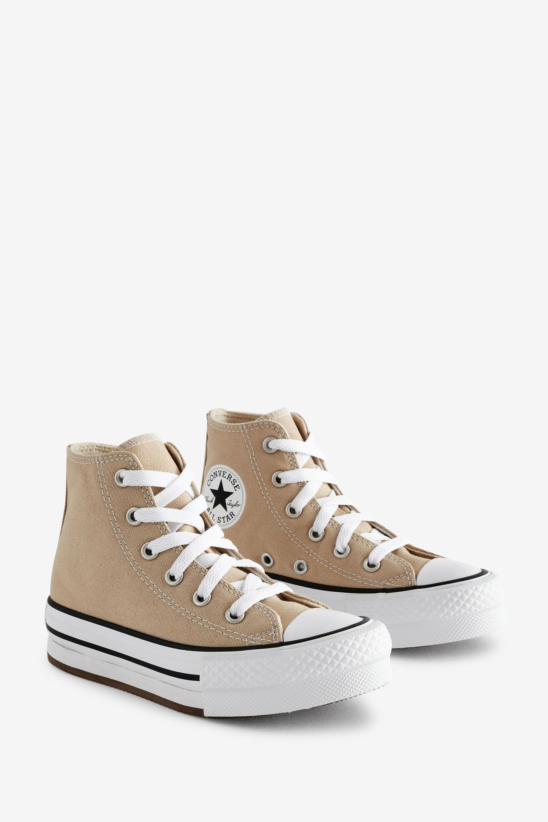 Converse Creame Neutral All Star EVA Lift Junior Trainers - Image 3 of 9