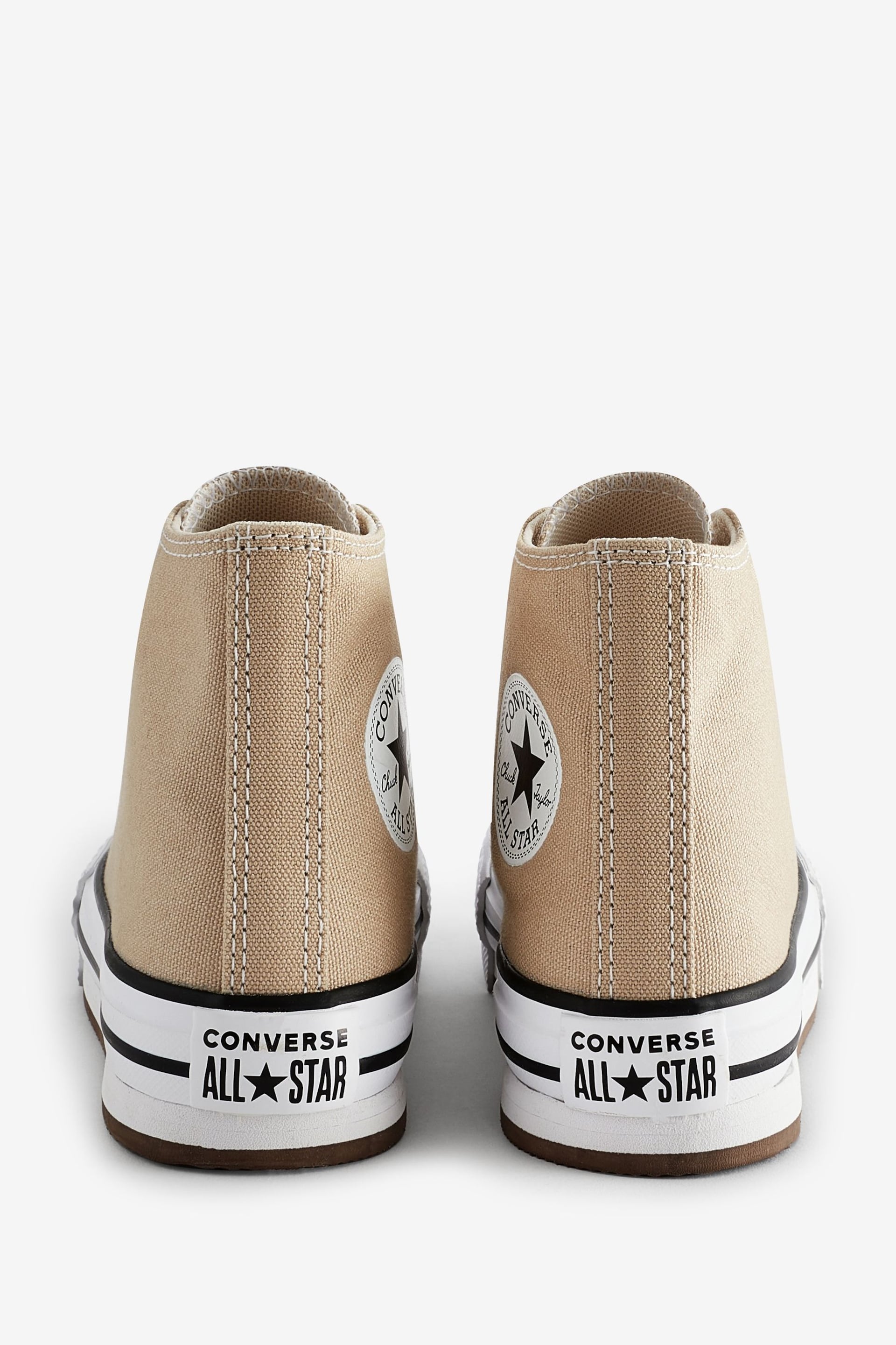 Converse Creame Neutral All Star EVA Lift Junior Trainers - Image 4 of 9