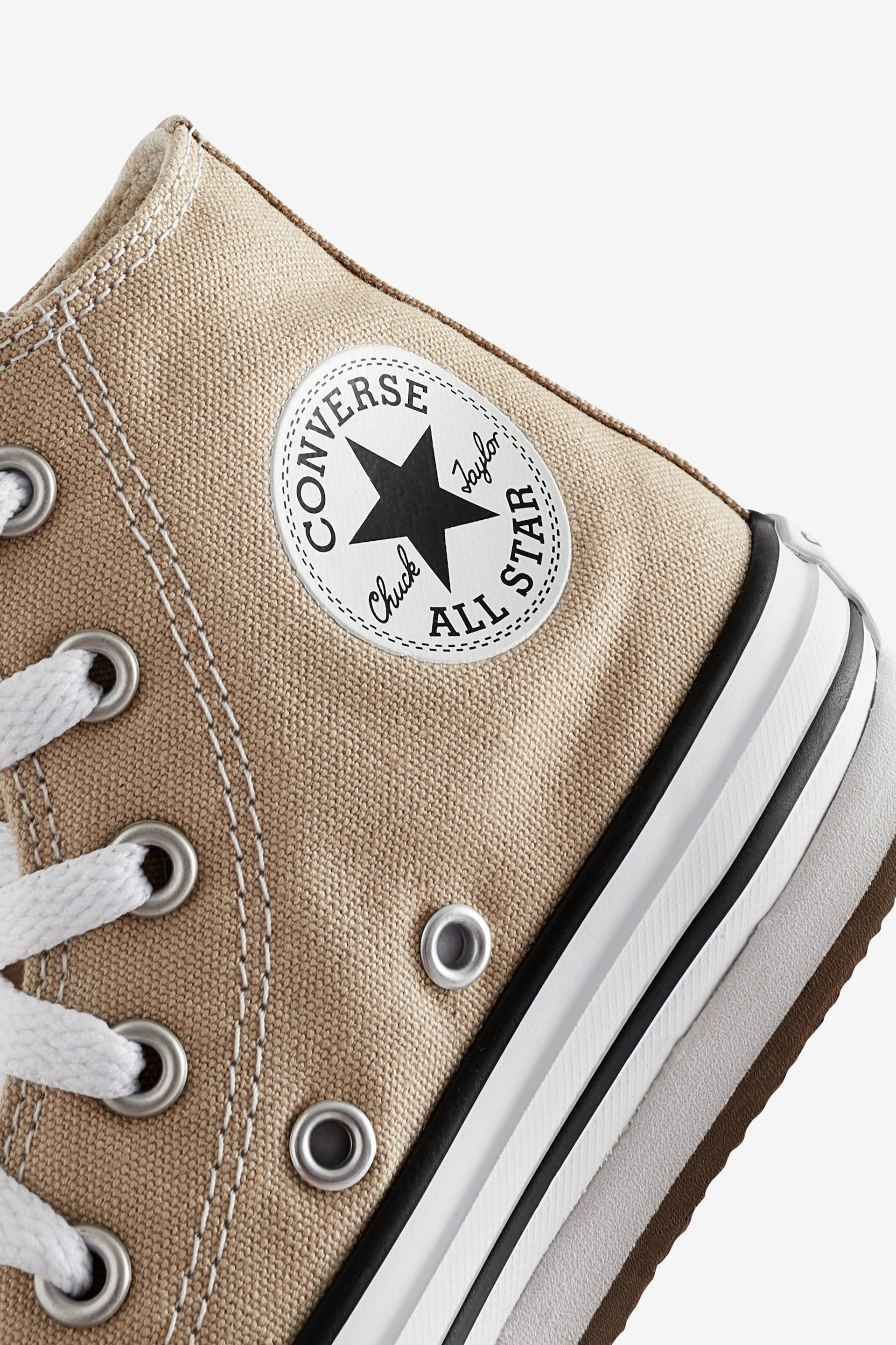 Converse Creame Neutral All Star EVA Lift Junior Trainers - Image 8 of 9