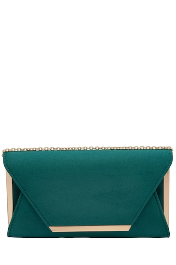 Lotus Green Clutch Bag with Chain