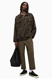 AllSaints Brown Punta Leo Jacket - Image 3 of 8