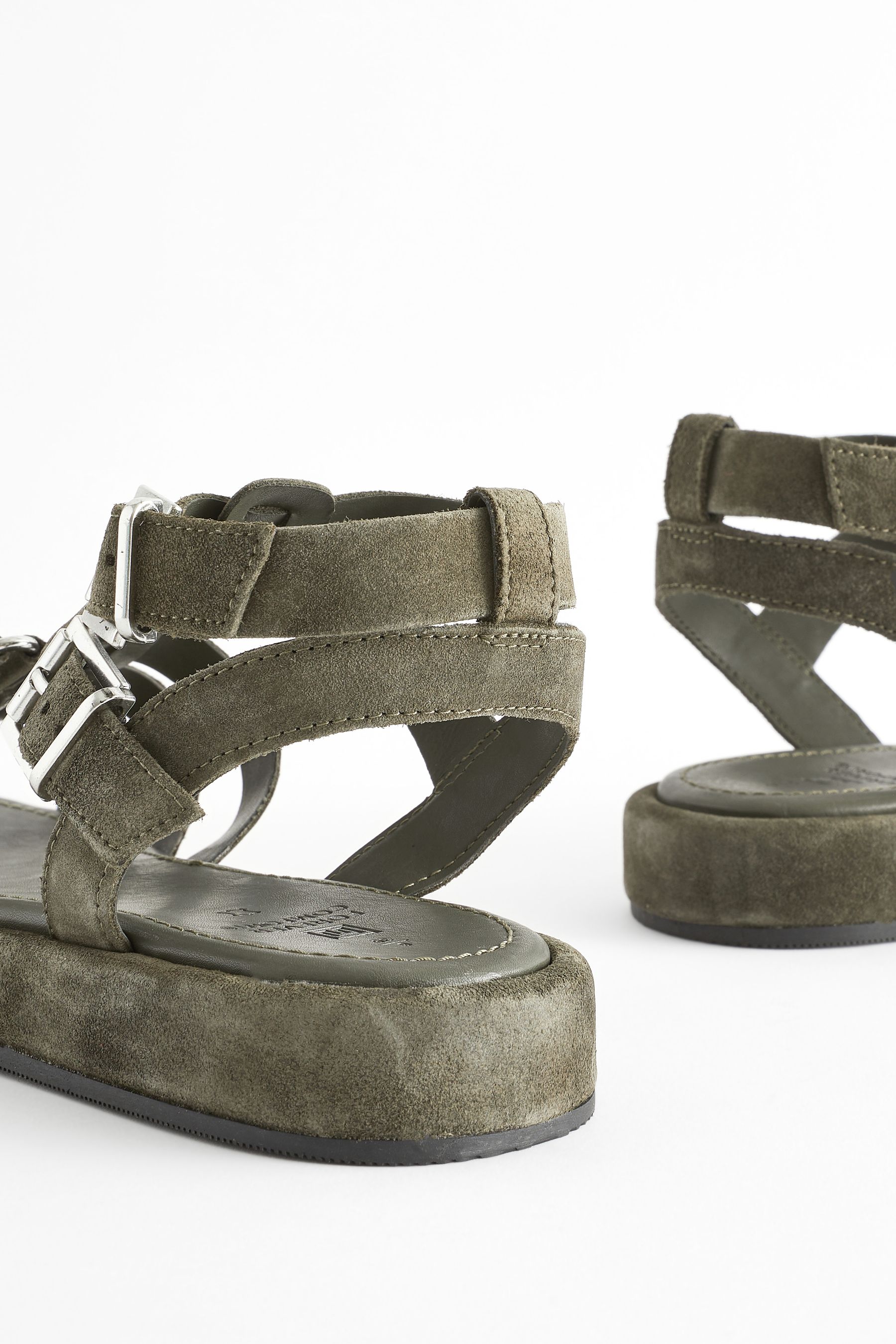 Buy Khaki Green Standard Wide Fit Forever Comfort Leather Gladiator Sandals from Next United Arab Emirates