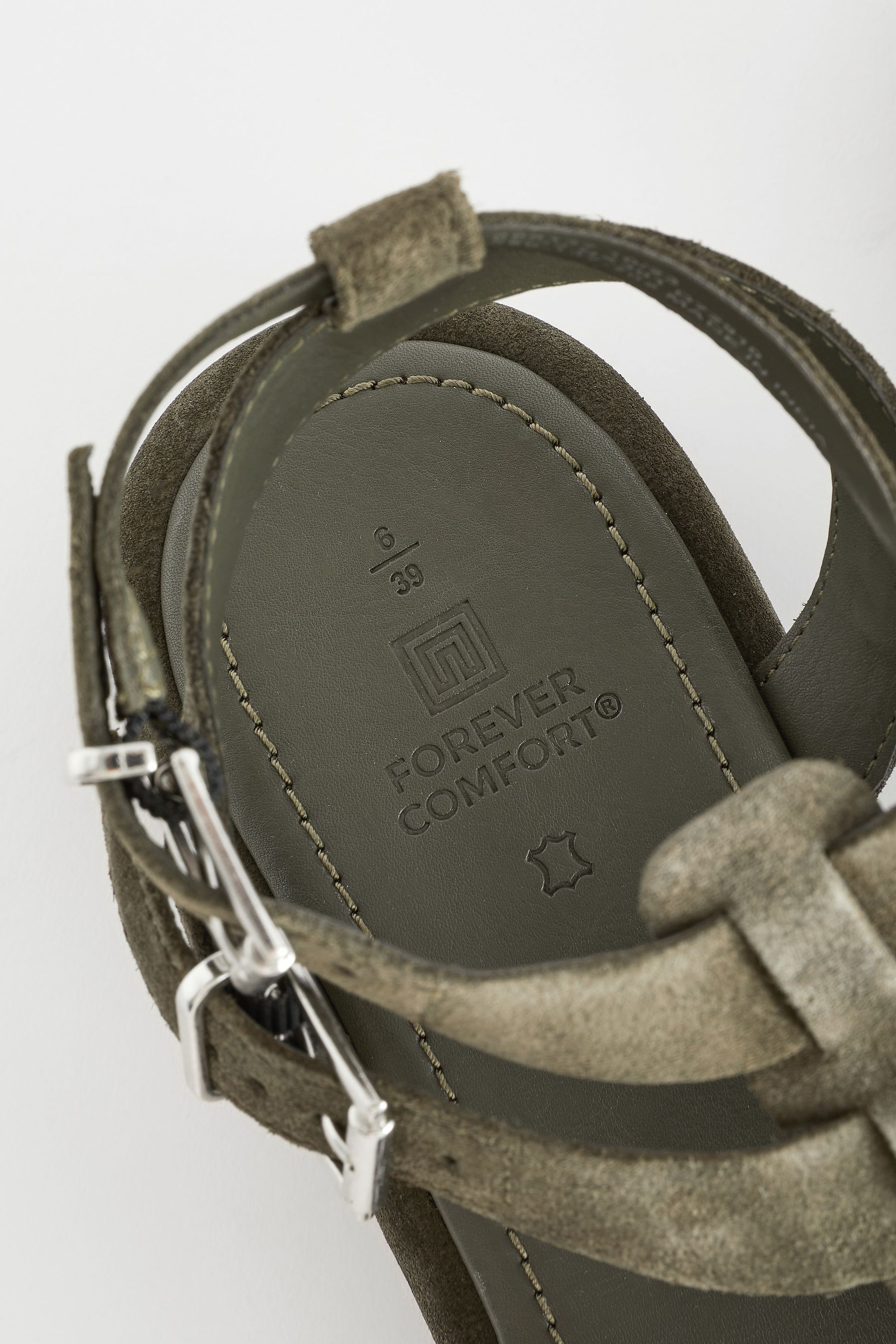 Green comfort sandals store