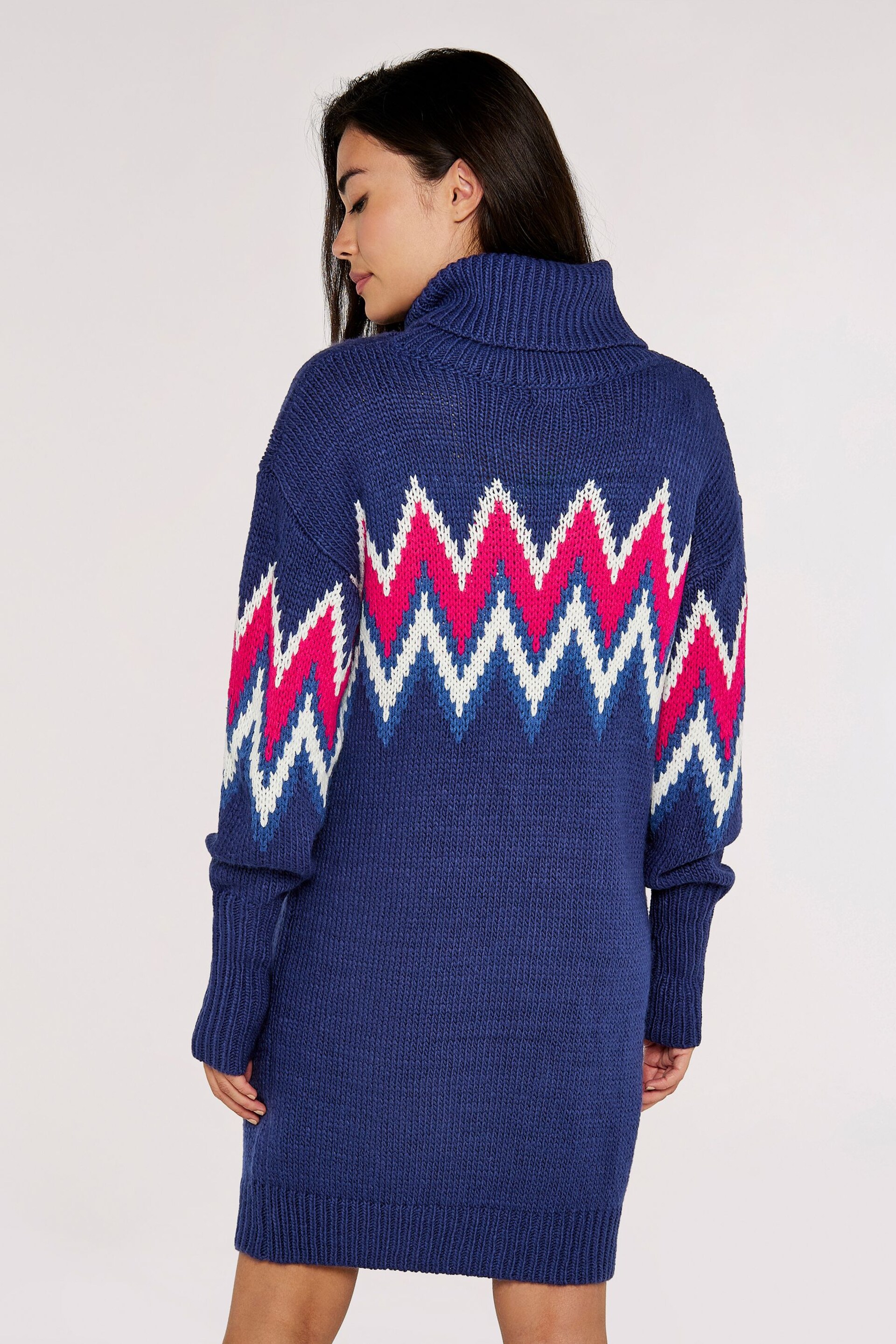 Apricot Blue & Pink Chevron Trail Jumper Dress - Image 2 of 4