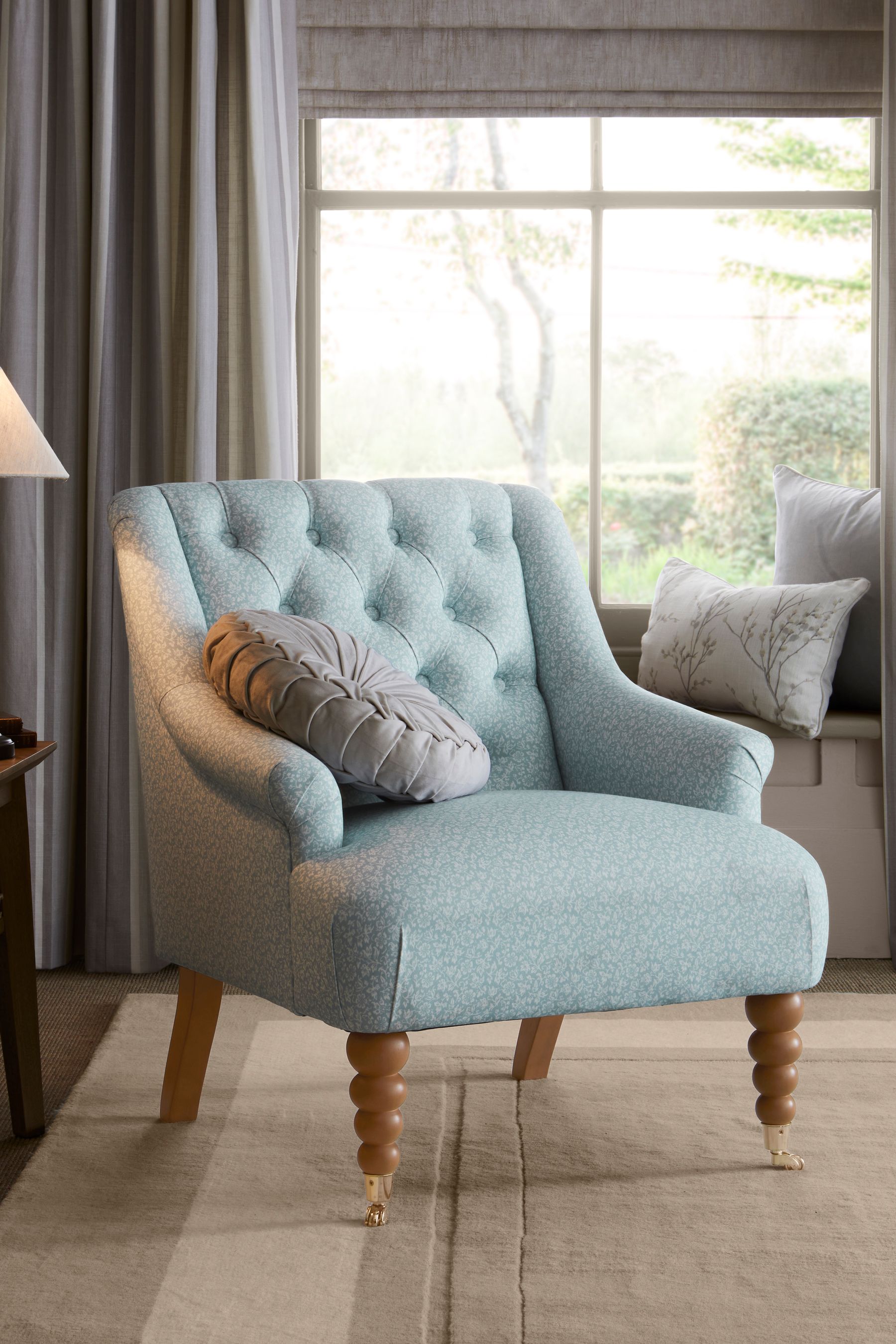 Buy Laura Ashley Sweet Allysum Pale Seapsray Blue Ropsley Accent Chair from the Next UK online shop