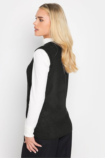 PixieGirl Petite Black V-Neck Knitted Vest