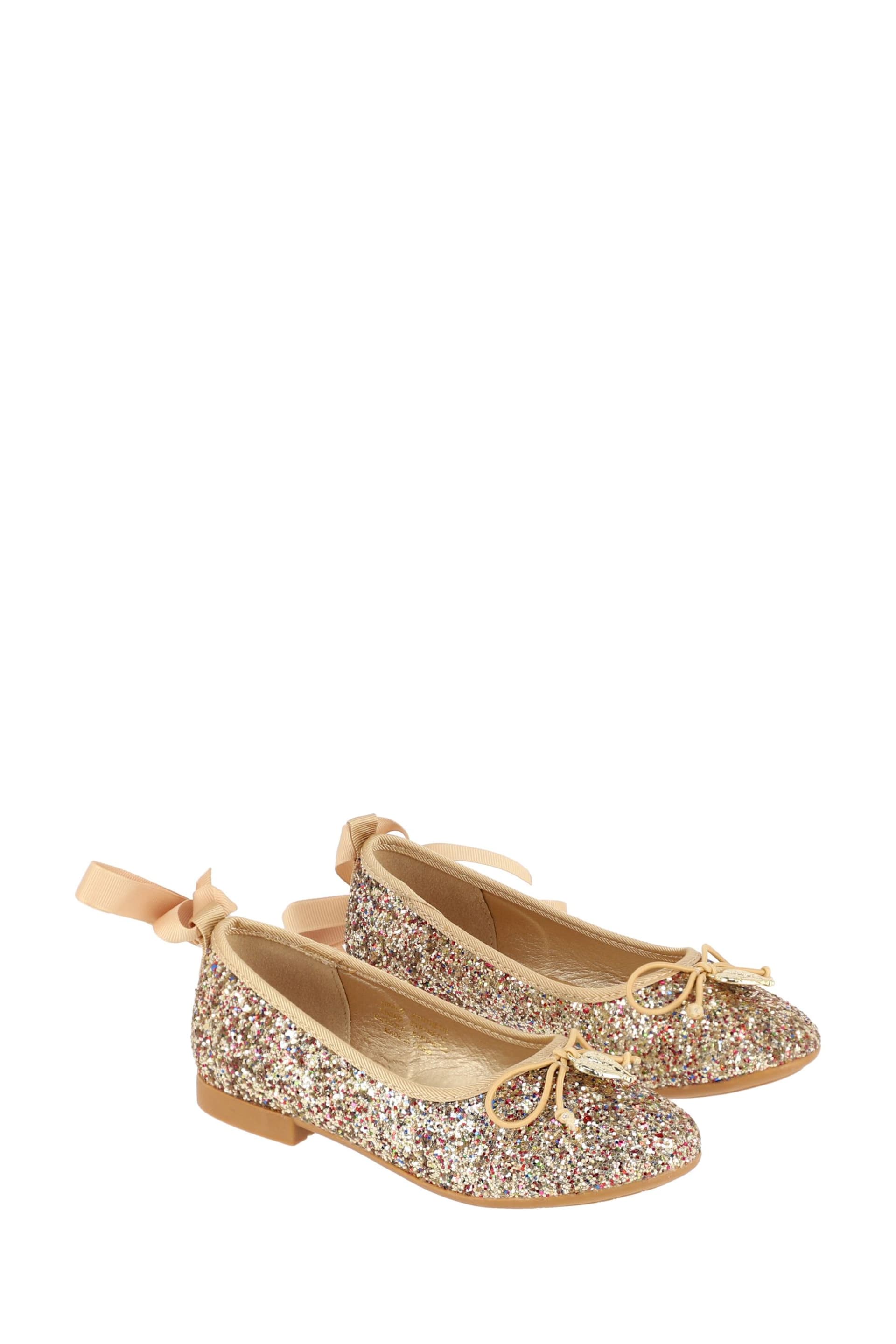 Angels Face Gold Glitterati Toddler Pumps - Image 1 of 1