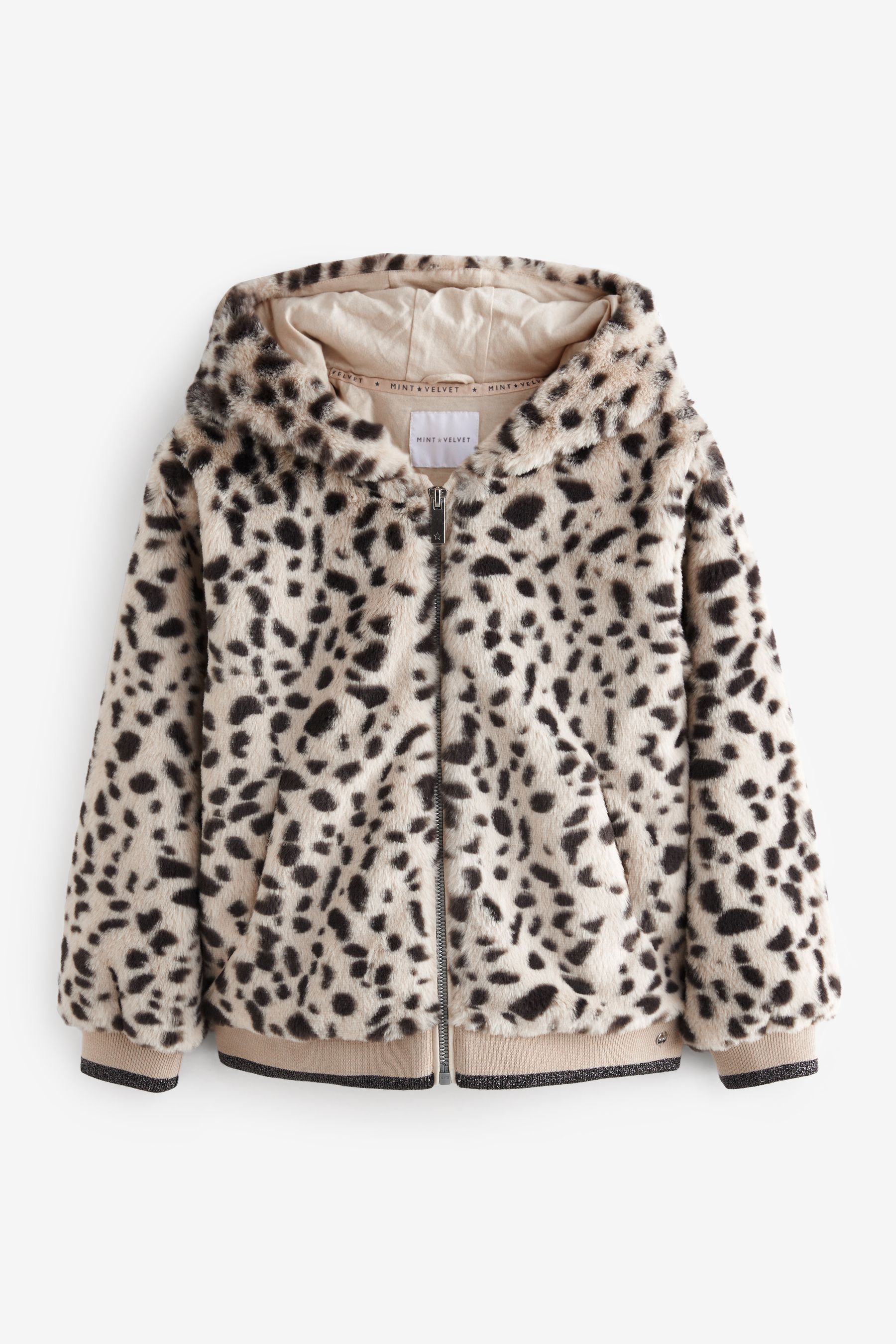 Buy Mint Velvet Animal Print Faux Fur Jacket from Next Luxembourg