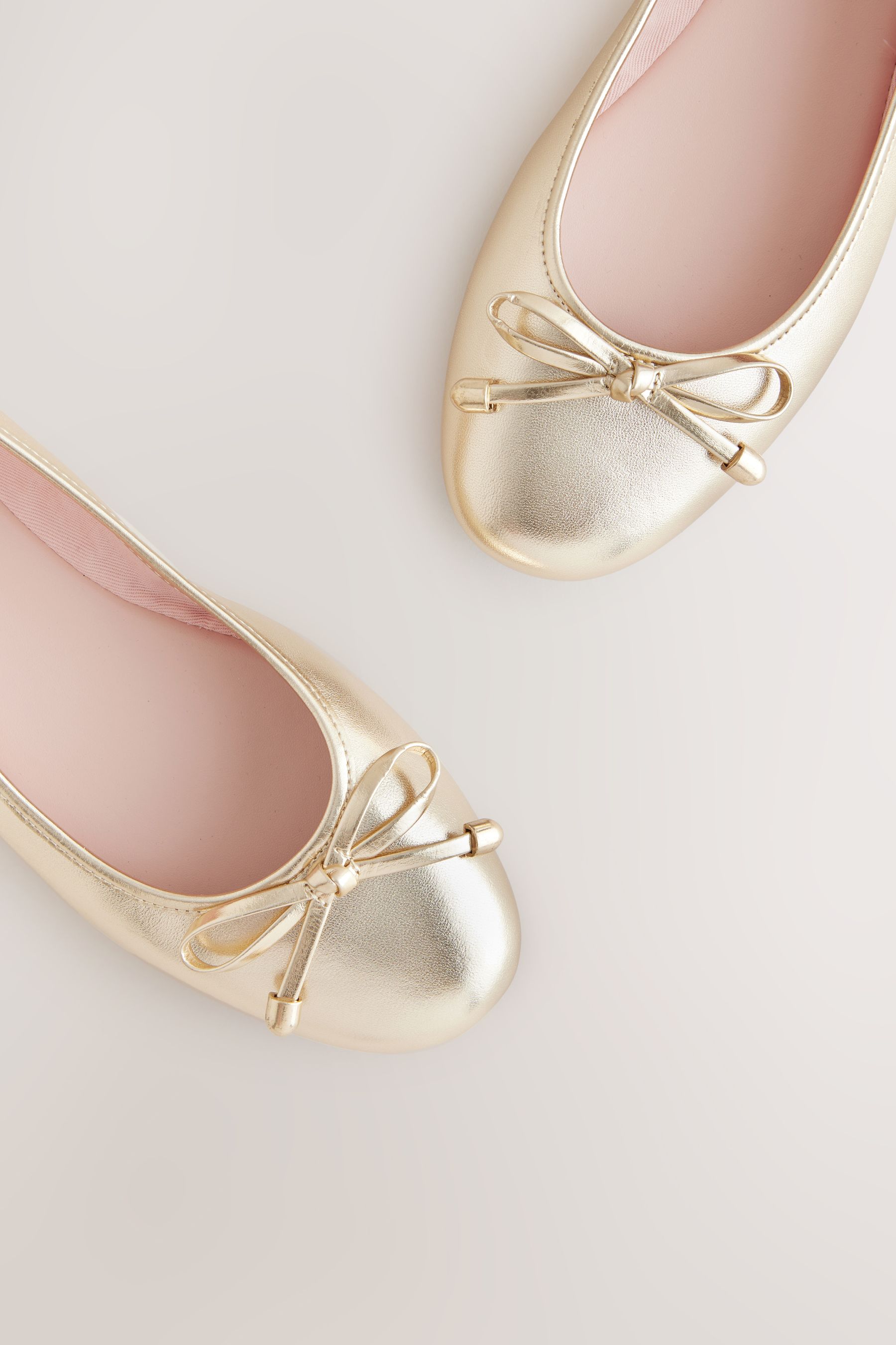 Gold ballet pumps new arrivals