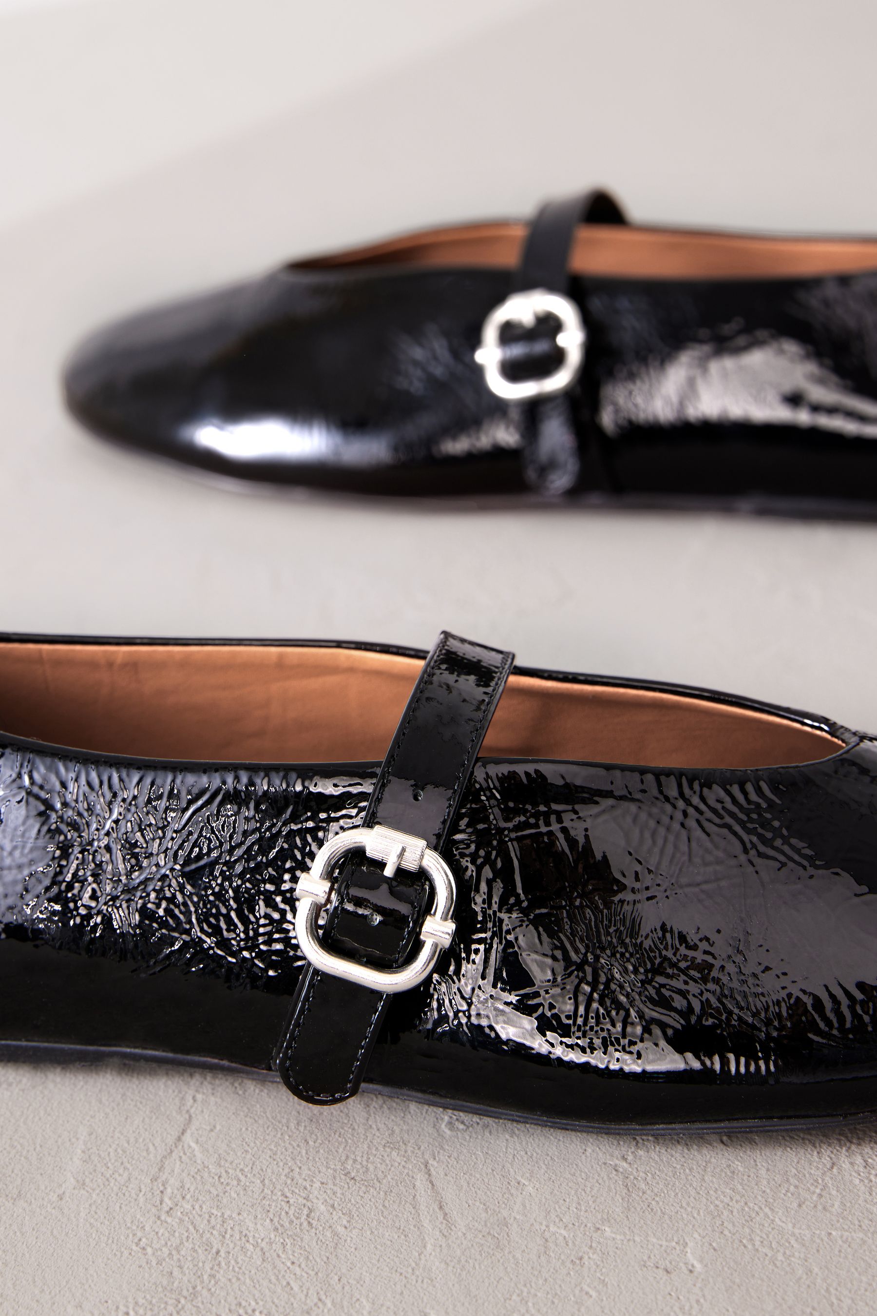 Buy Black Signature Leather Mary Jane Shoes from the Next UK online shop