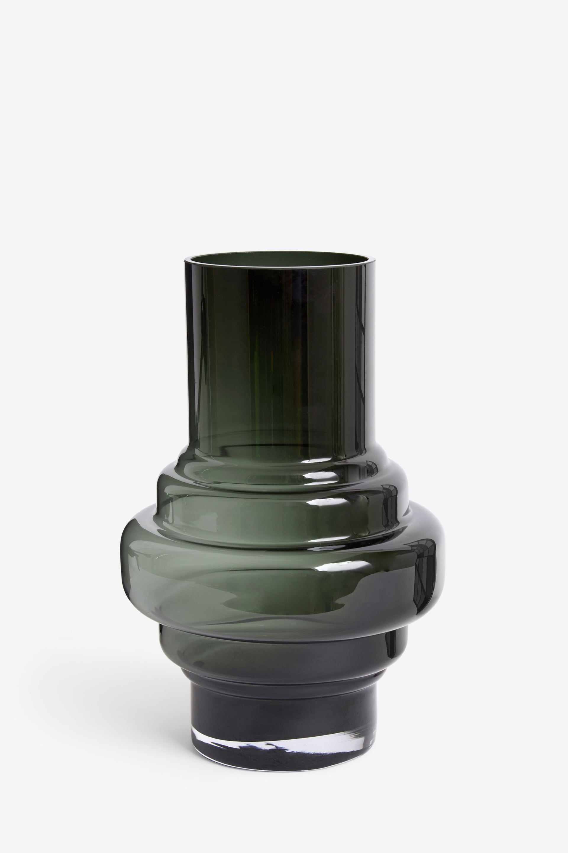 Black Ornamental Shaped Glass Vase - Image 2 of 3