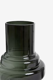 Black Ornamental Shaped Glass Vase - Image 3 of 3