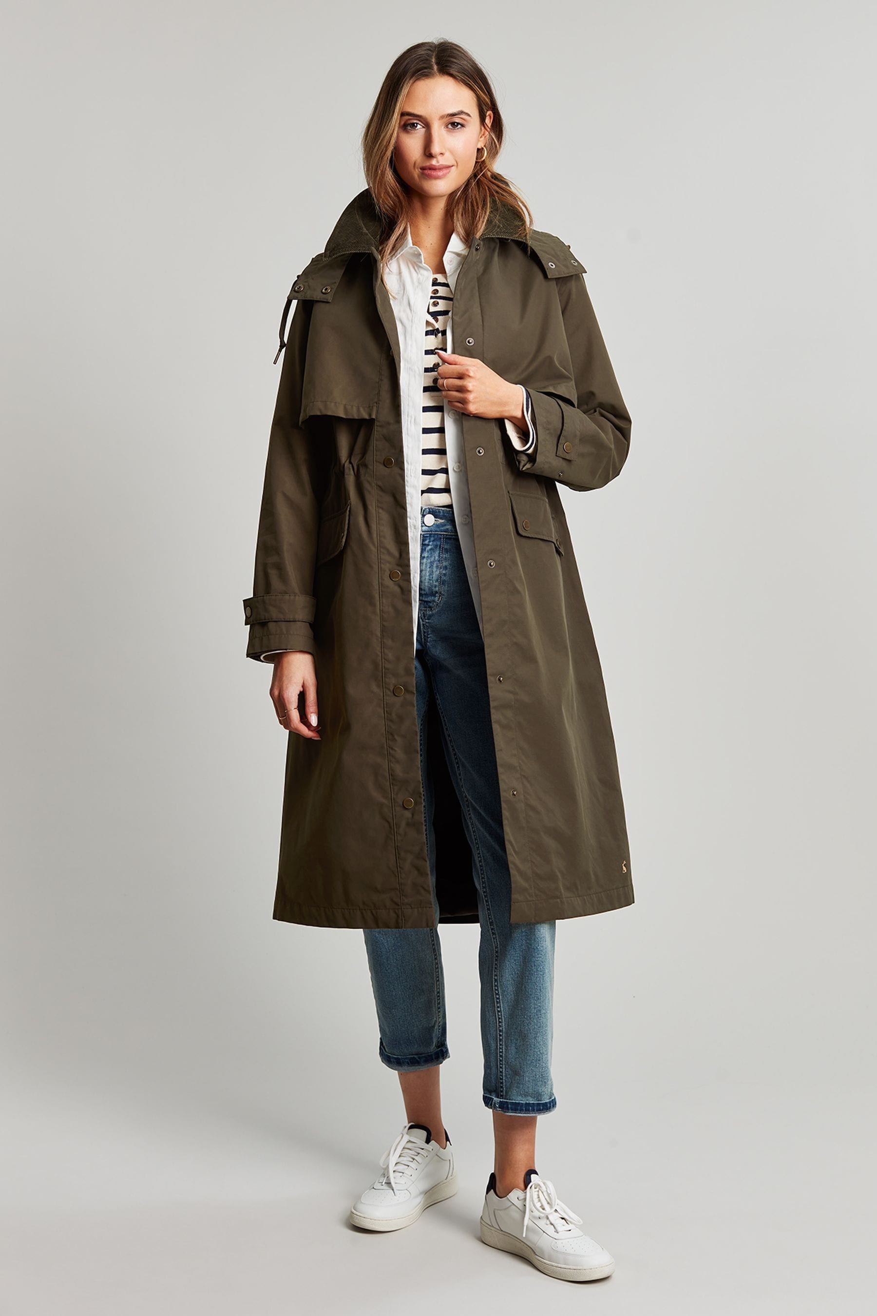 Buy Joules Green Brampton Hybrid Trench Coat from Next Luxembourg