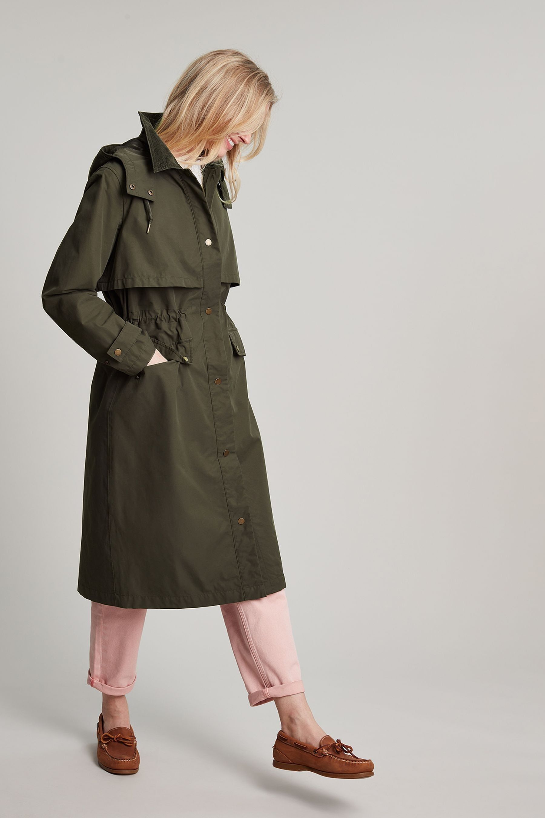Buy Joules Green Brampton Hybrid Trench Coat from Next Luxembourg