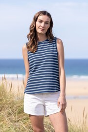 Celtic & Co. Blue Cotton Blend Jersey Tank Top - Image 1 of 2