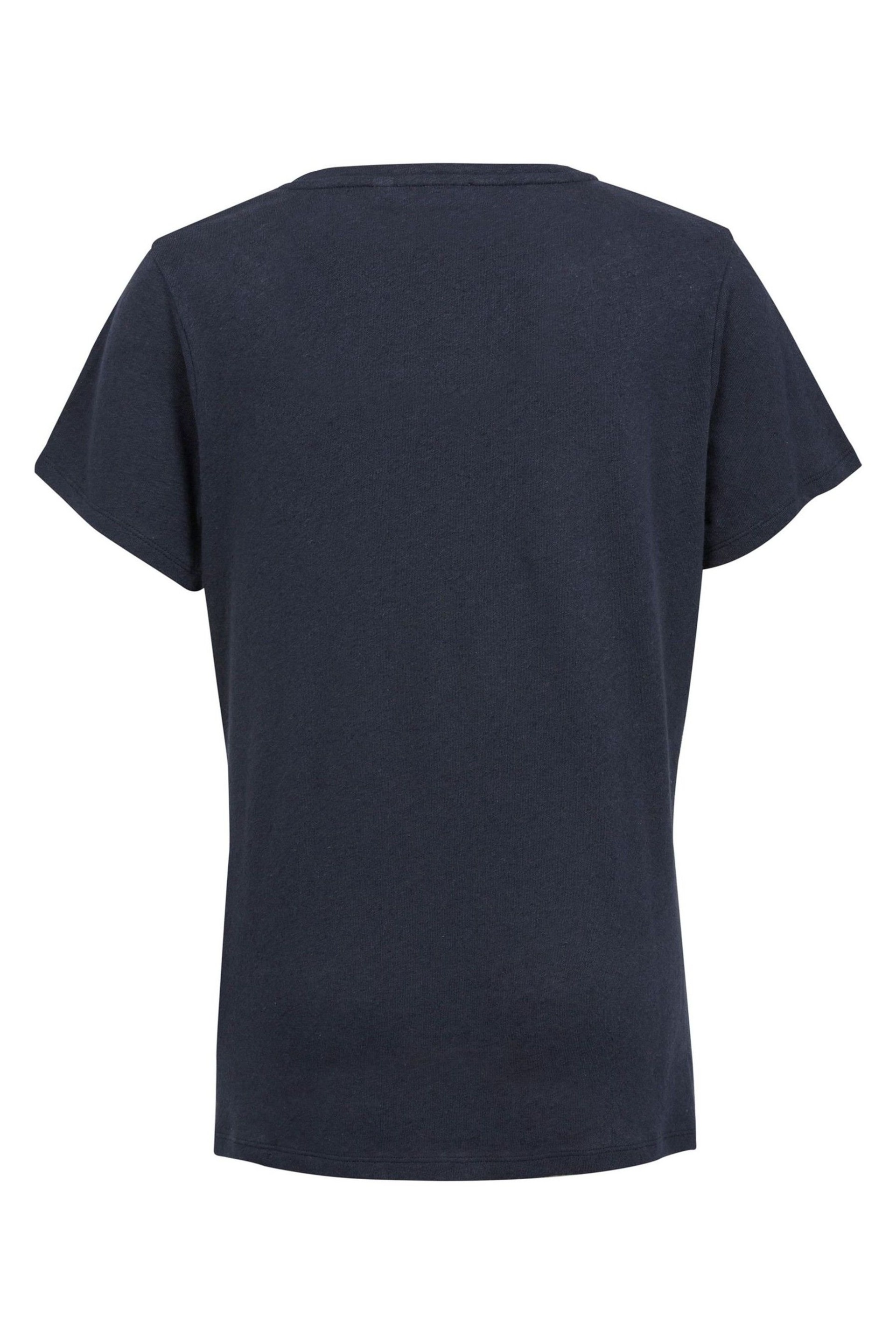 Celtic & Co. Grey Linen / Cotton V-Neck T Shirt - Image 3 of 5