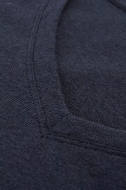Celtic & Co. Grey Linen / Cotton V-Neck T Shirt - Image 4 of 5