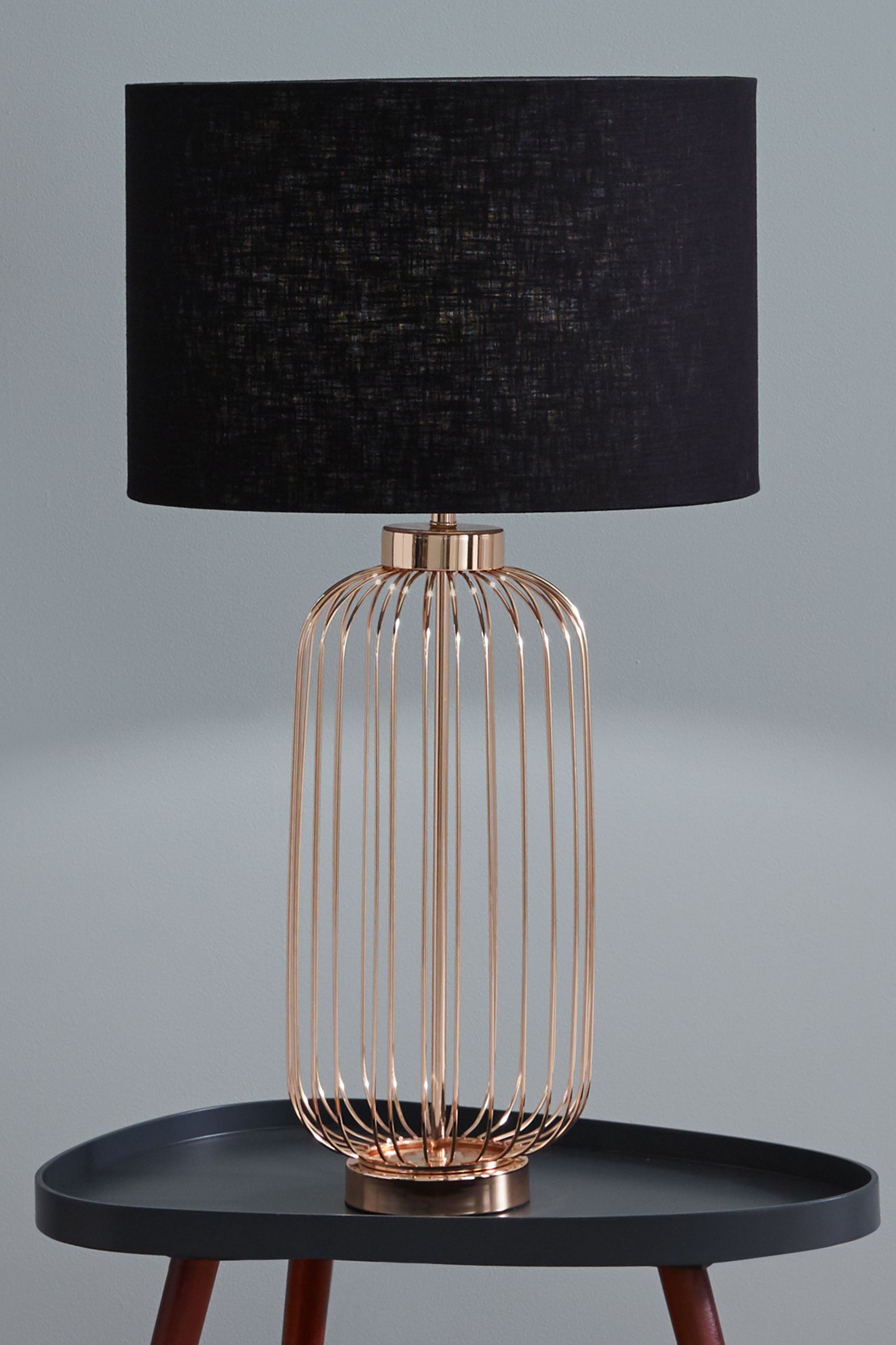 Pacific Gold Dania French Gold Metal Wire Tall Table Lamp