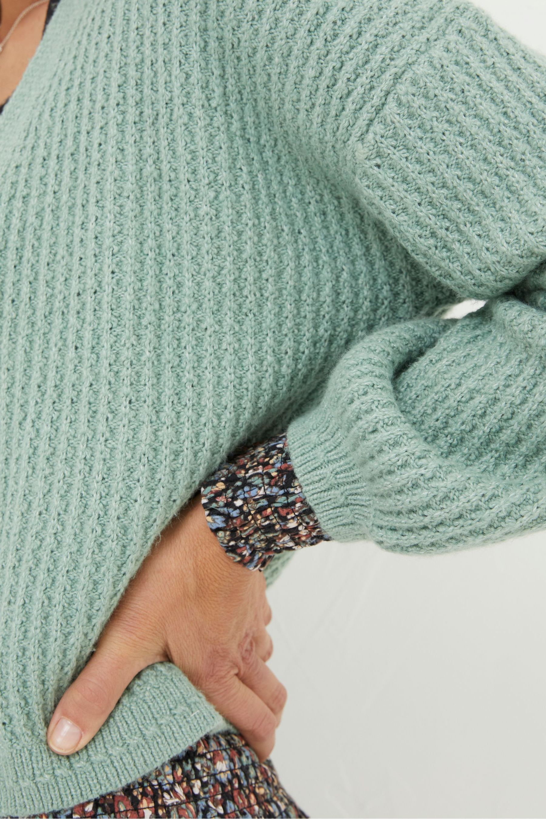 Fat face green cardigan online