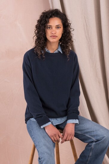 Celtic & Co. Blue Geelong Slouch Crew Jumper