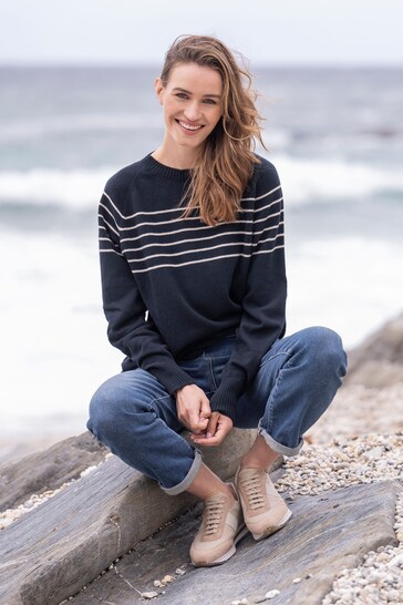 Celtic & Co. Blue Geelong Slouch Crew Jumper