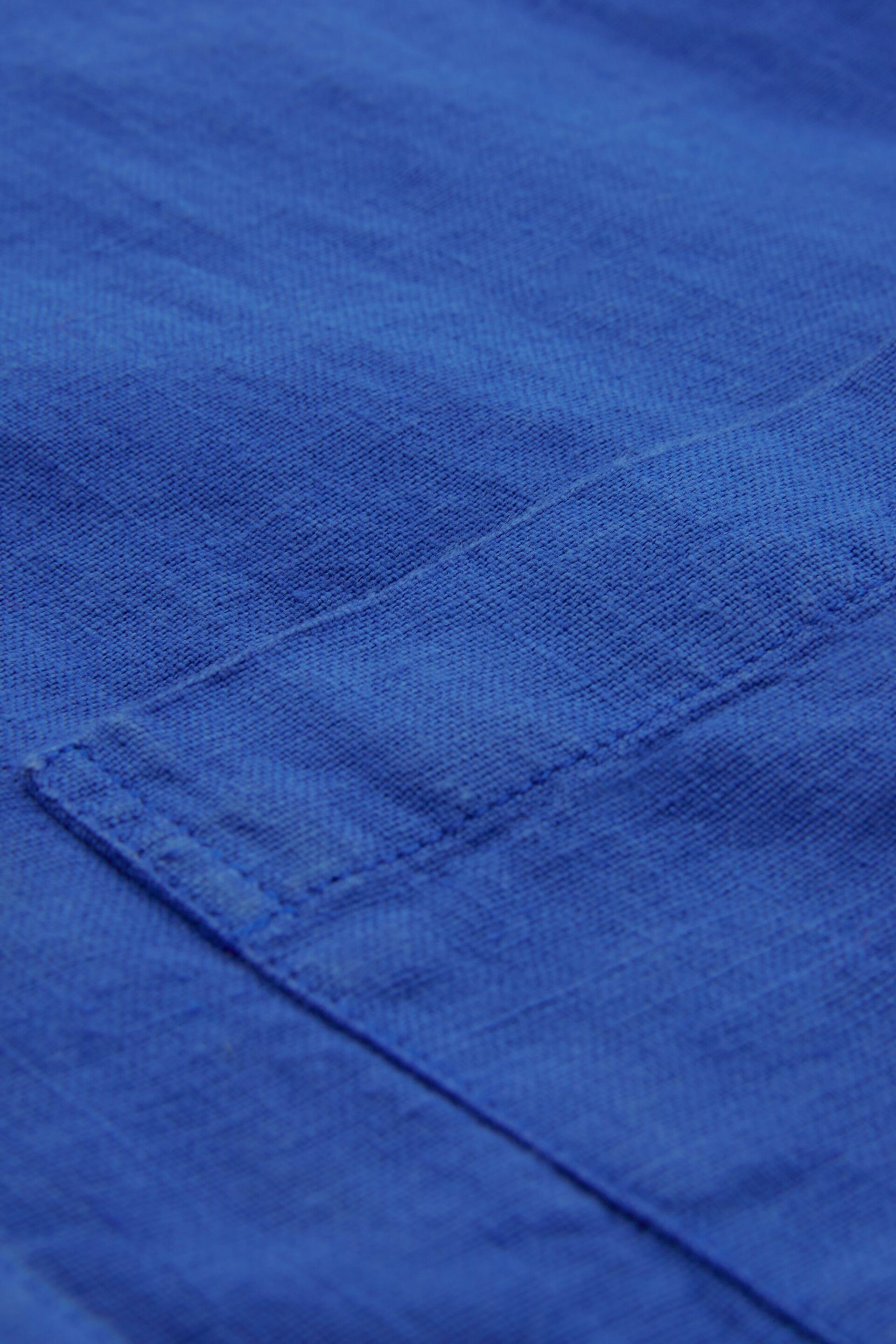 Celtic & Co. Blue Linen Button Through Dress - Image 6 of 7