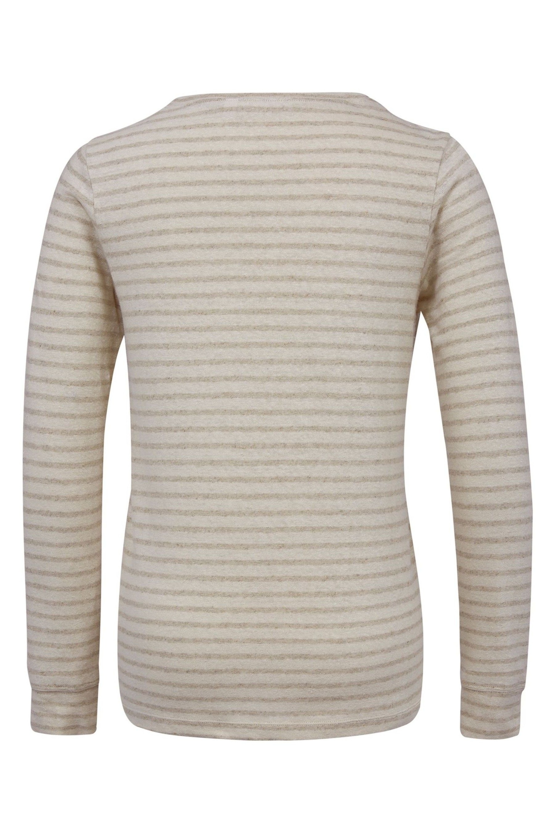 Celtic & Co. Cream Linen/Cotton Henley Top - Image 4 of 6