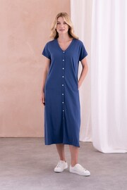 Celtic & Co. Button Through Jersey Midi Dress - Image 2 of 5