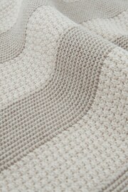Celtic & Co. Cream Organic Cotton Textured Knit Half Sleeve Jumper - Image 5 of 6