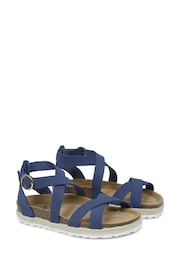 Celtic & Co. Blue Wrap Around Strap Sandals - Image 4 of 6