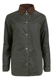 Celtic & Co. Green Wax Cotton Overshirt - Image 2 of 8