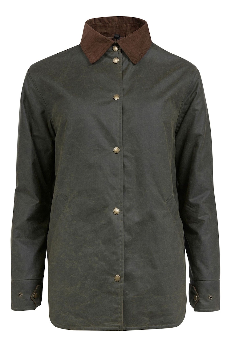 Celtic & Co. Green Wax 100% Cotton Overshirt - Image 2 of 8