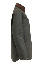 Celtic & Co. Green Wax Cotton Overshirt - Image 4 of 8