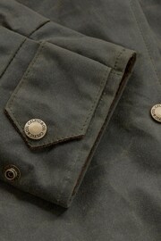 Celtic & Co. Green Wax Cotton Overshirt - Image 5 of 8