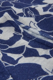 Celtic & Co. Blue Linen / Cotton Button Back Dress - Image 6 of 6