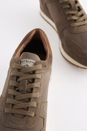 Taupe Brown Suede Trainers - Image 3 of 6
