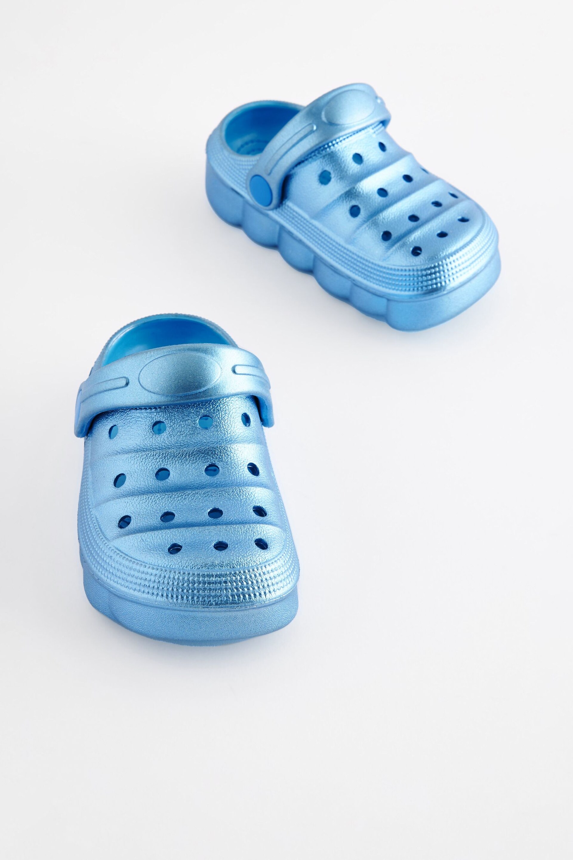 Metallic Blue Clogs - Image 5 of 8