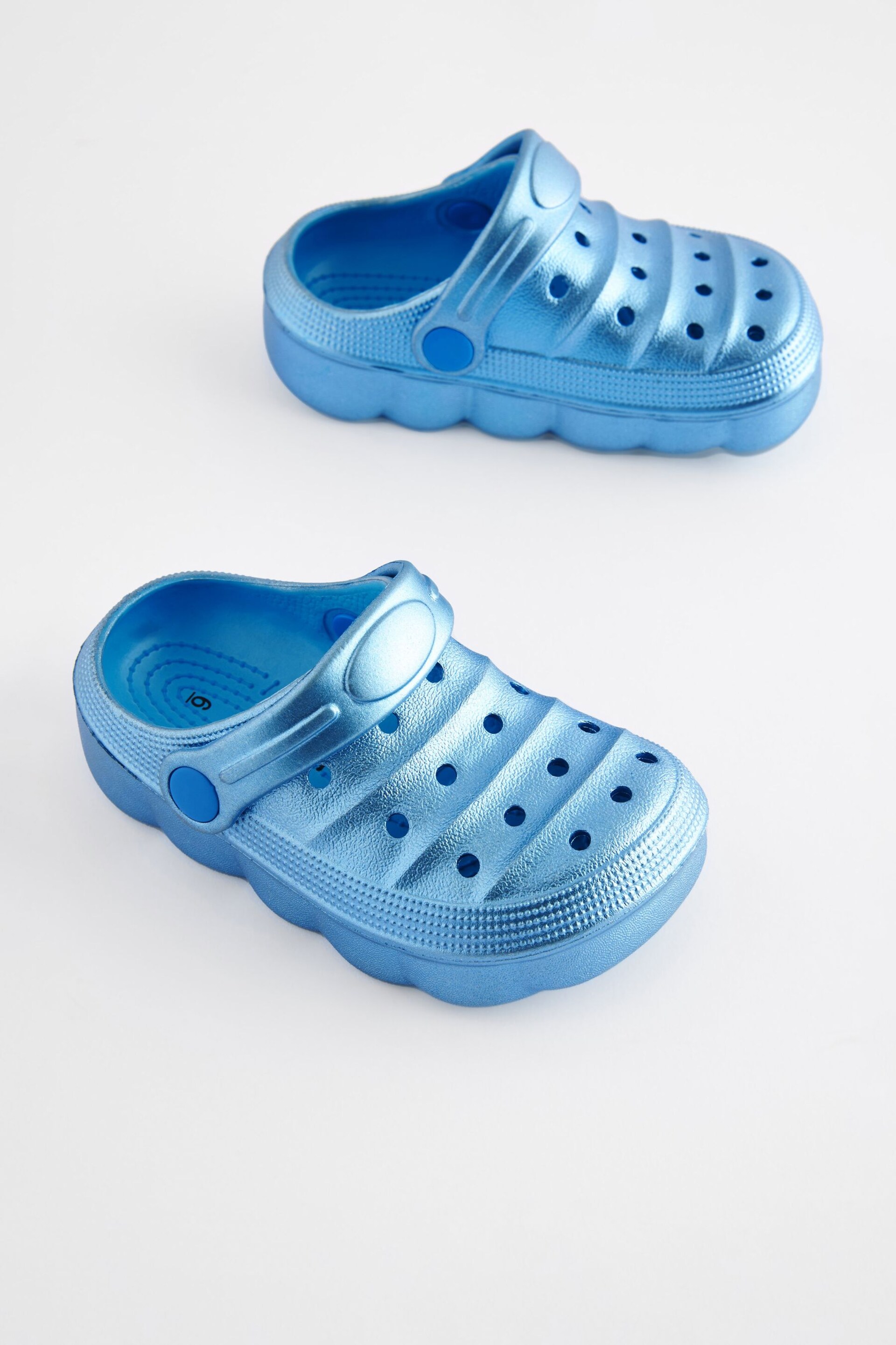 Metallic Blue Clogs - Image 6 of 8