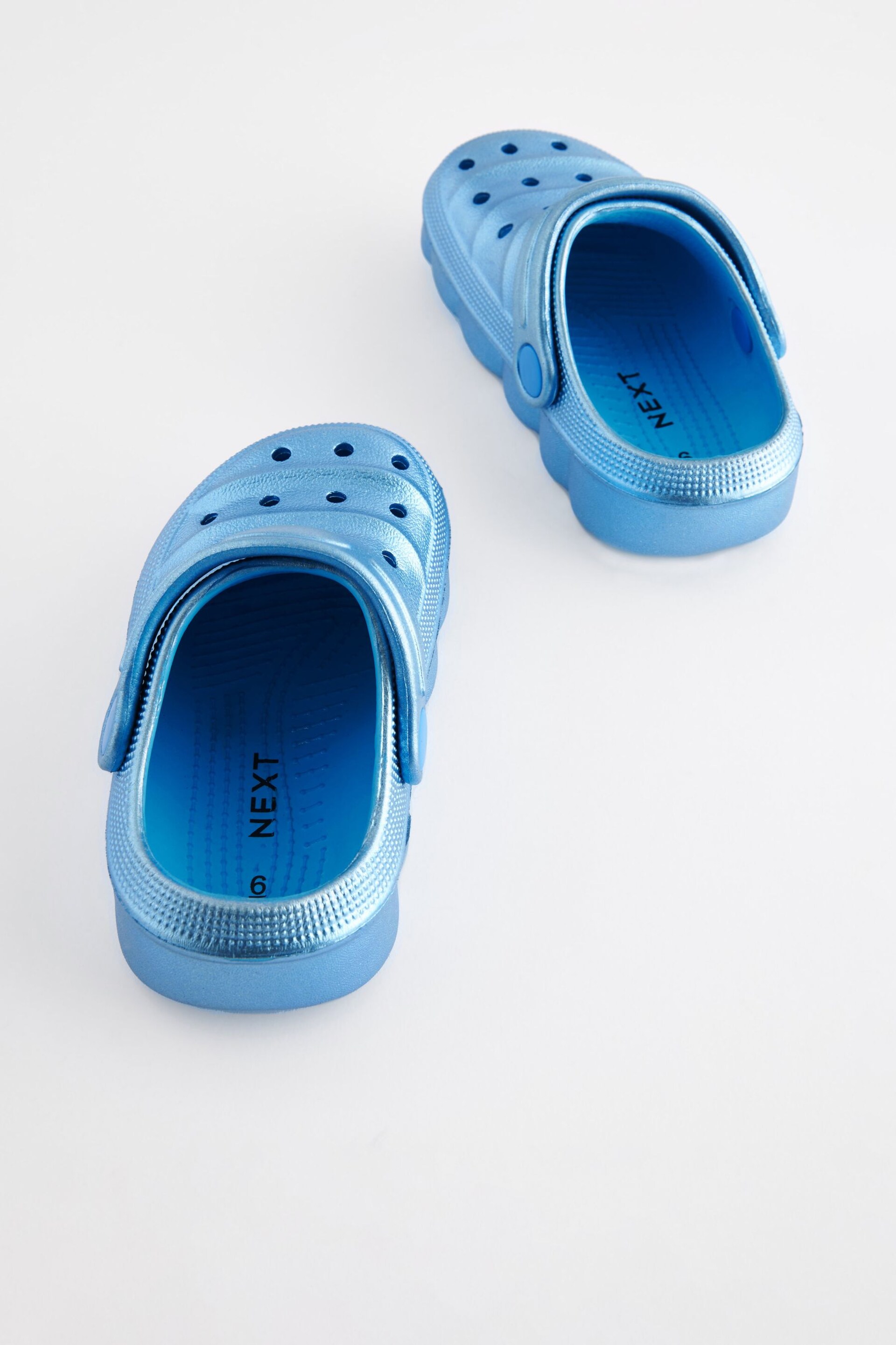 Metallic Blue Clogs - Image 7 of 8