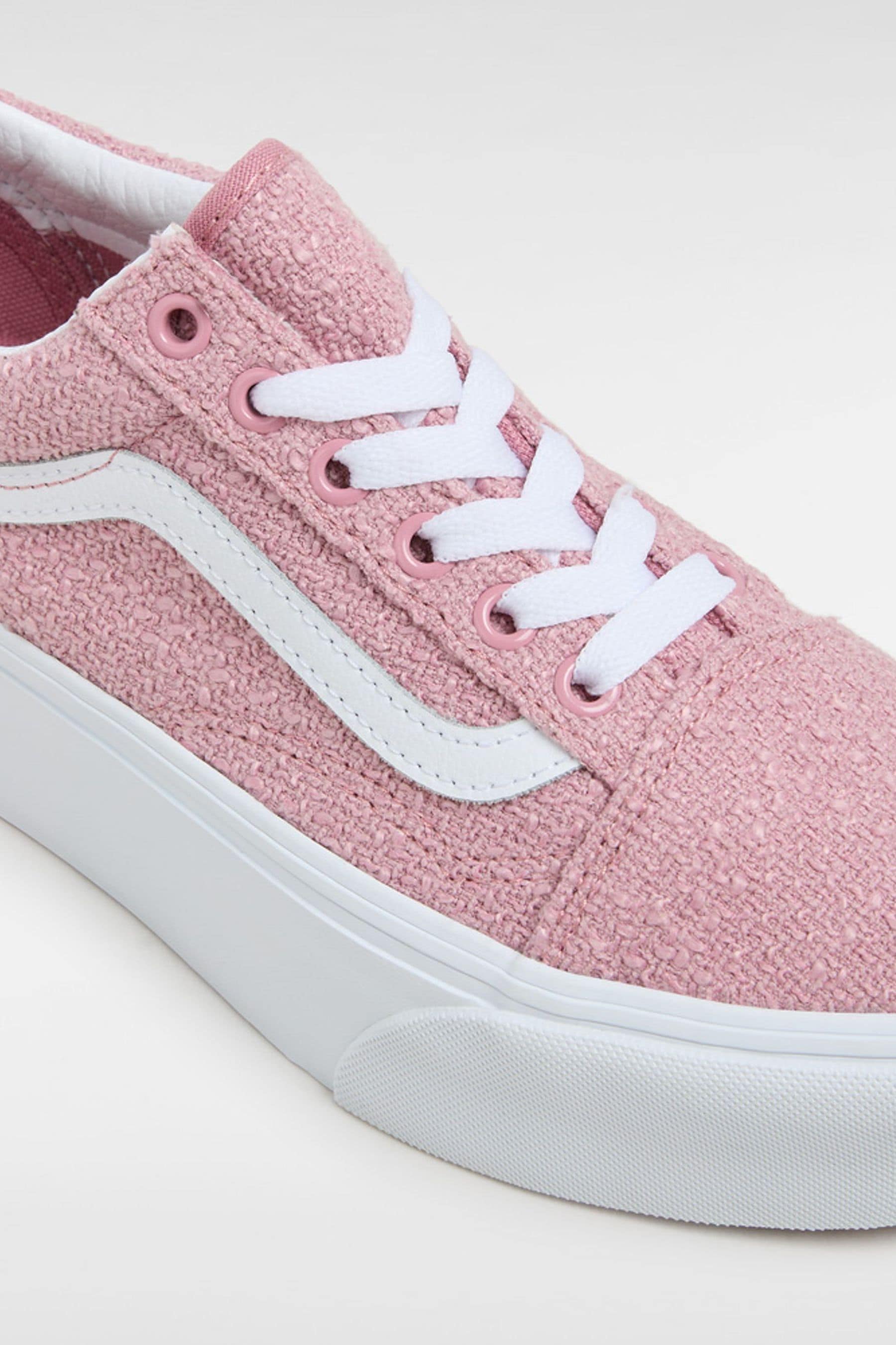 Vans Womens Pink Old Skool Stackform Trainers