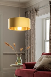 Ochre Yellow Rico Easy Fit Drum Lamp Shade - Image 1 of 6