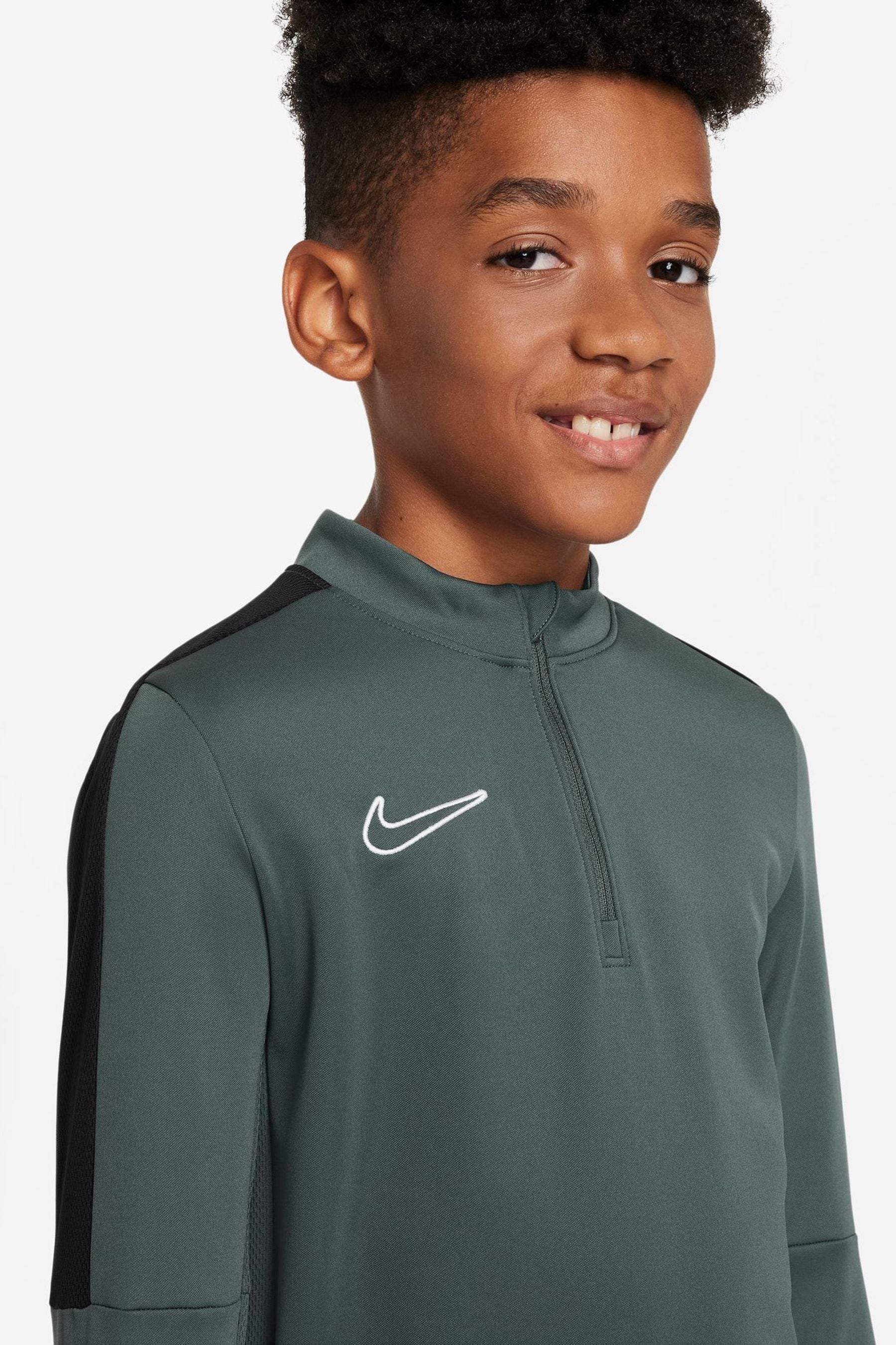 Nike khaki half zip clearance