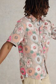 White Stuff Pink Botanical Printed Shirt - Image 2 of 7