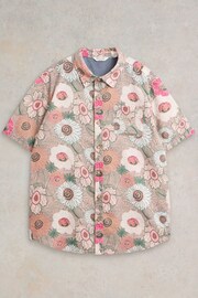 White Stuff Pink Botanical Printed Shirt - Image 5 of 7