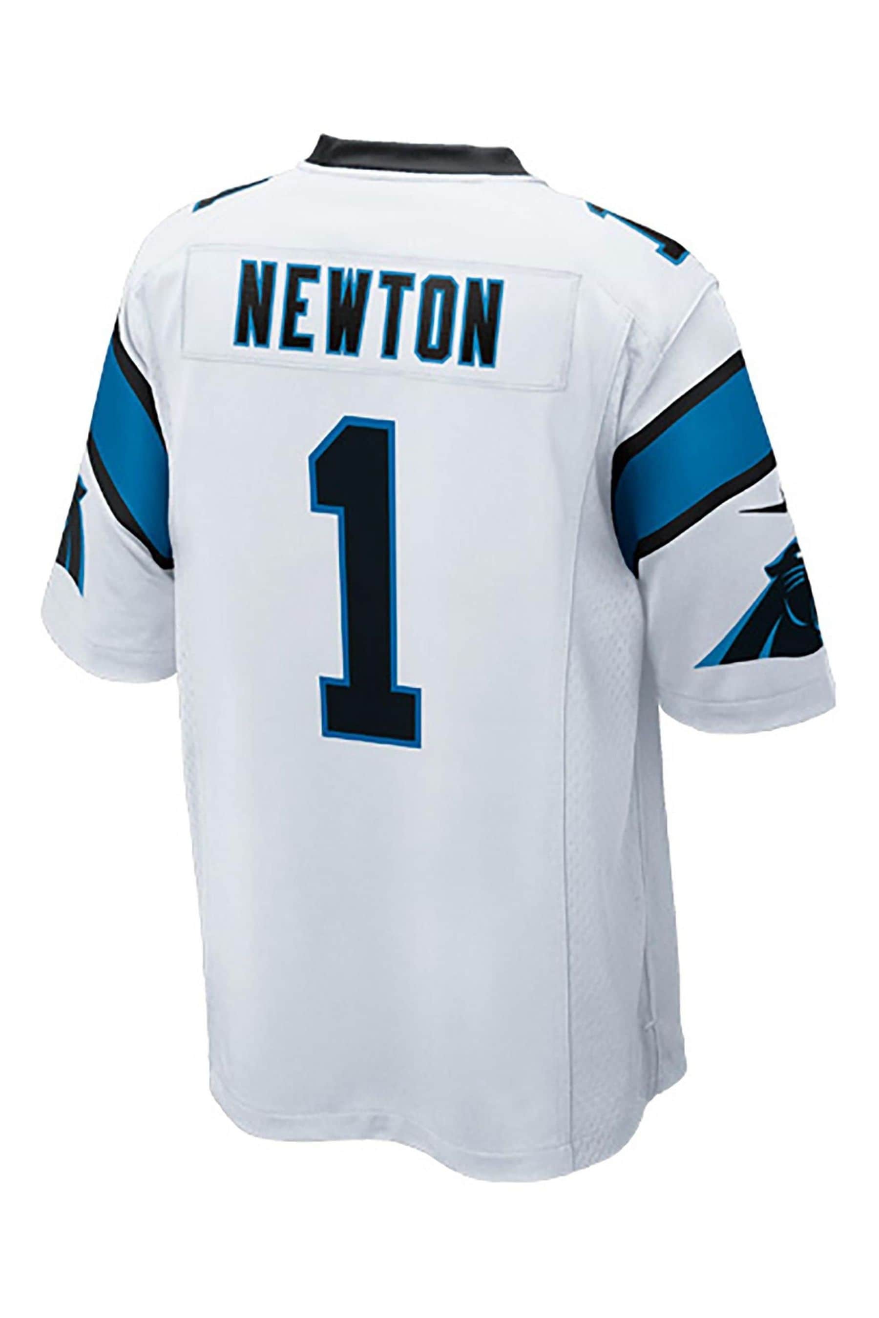 Buy Nike White NFL Carolina Panthers Game Road Jersey Cam Newton
