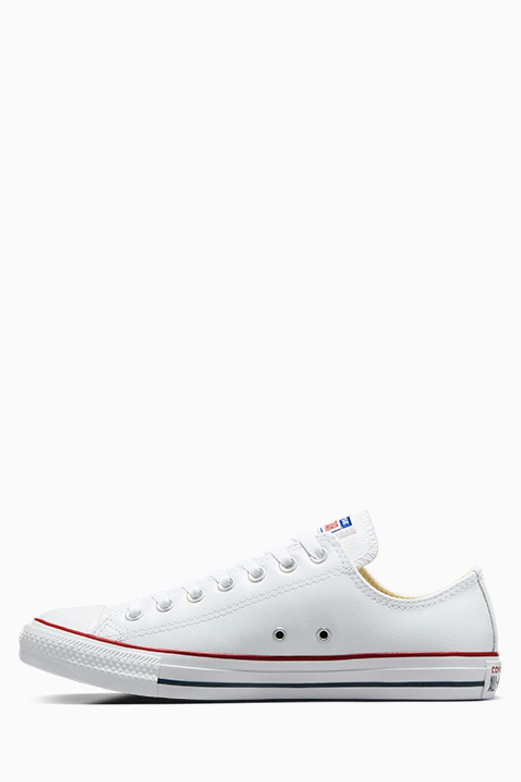 White all star leather mono ox trainers hotsell