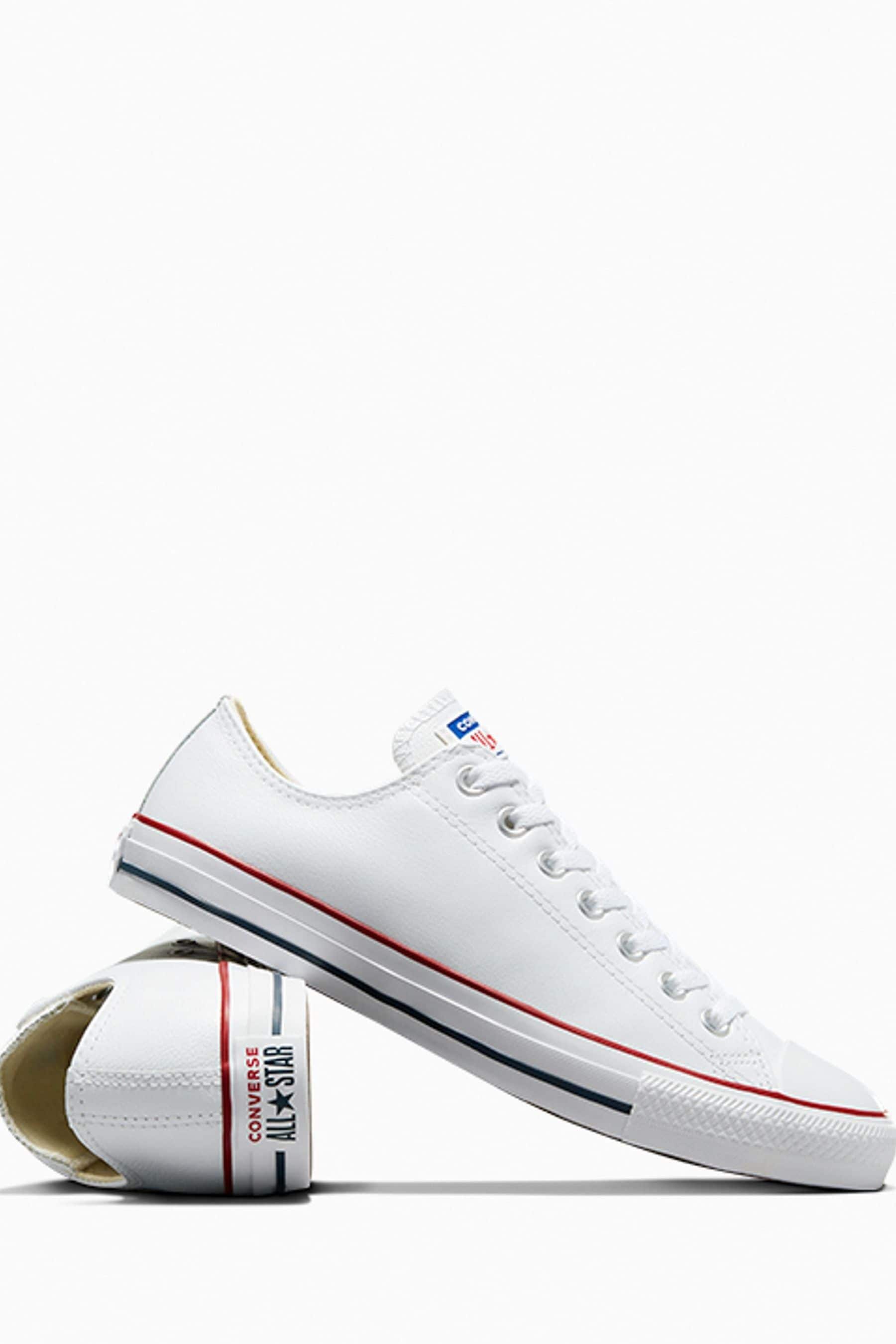 Buy Converse White Leather Ox Trainers from the Next UK online shop