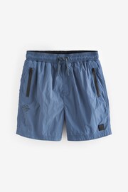 Blue Textured Swim Shorts (3-16yrs) - Image 1 of 6