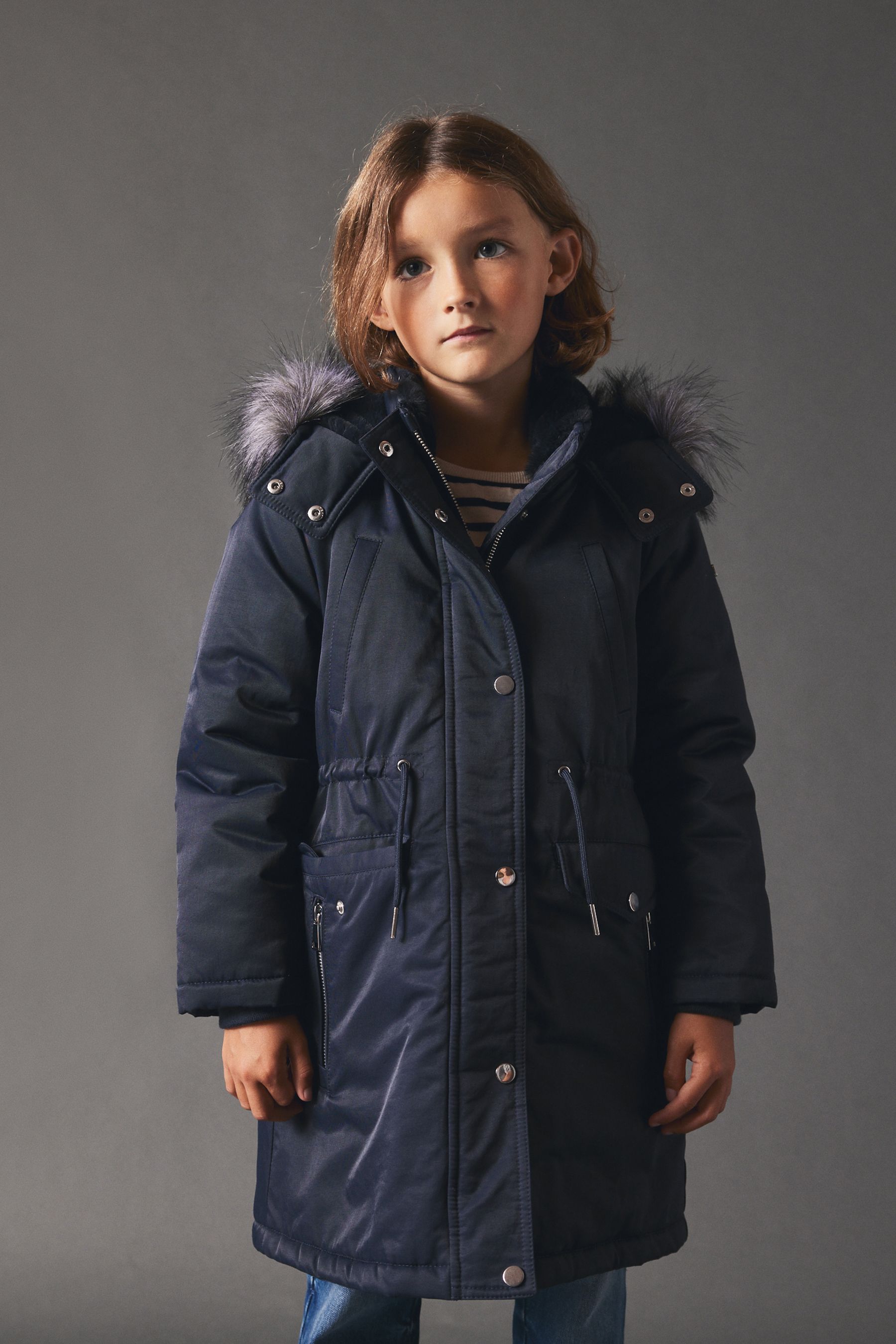 Next navy posh parka clearance